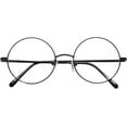 thumbnail image 4 of LAICAIW Vintage Round Prescription ready Metal Eyeglass Frame Clear Lens, 4 of 5