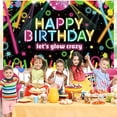 thumbnail image 4 of Neon Birthday Party Decorations Supplies Let Glow Party Banner Backdrop Decorations Neon Glow Themed Birthday Party Photo Booth Props Sign Supplies Indoor and Outdoor, 4 of 6