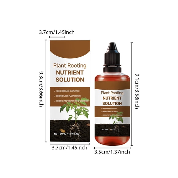 YFGEFTR Root Drops, Liquid Rooting Hormone for Cuttings, Rooting Drops for Plant Propagation, Promotes Faster, Stronger Root Growth