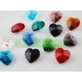 thumbnail image 3 of U8MO 10pcs 14mm Czech Crystal Glass Faceted Heart Loose Crafts Beads Pendants lot-11# Peacock Blue-10pcs, 3 of 7
