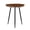 Walnut, variant on Dilan Solid Mango Wood End Table with Metal Base, Round Tray Top Side Table for Living Room Bedroom, 23 Inch, Walnut