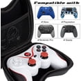 thumbnail image 2 of Controller Storage Case with Strap Portable Controller Bag Shockproof Controller Carrying Case for PS5 PS4 Xbox One 360 ​​Switch Controller 15.5*11*7c, 2 of 5
