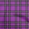 thumbnail image 1 of oneOone Cotton Poplin Purple Fabric Tartan Craft Projects Decor Fabric Printed By The Yard 56 Inch Wide, 1 of 4