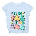 thumbnail image 5 of Shirts for Girls Print Back to School Shirt School Tee Kindergarten Shirts for Girls Kids T Shirt Children Z0C-Blue, 140, 5 of 5