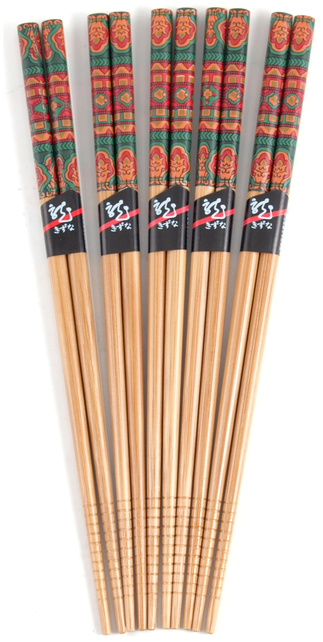 Chopsticks Cherry Bamboo Wood Chinese Retro Nation Style 5pair 