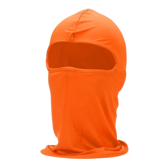 Uxcell Summer Balaclava Face Mask, Polyester Sun Protection Hood Face Cover Cooling Full Head Mask for Men Women Fishing Motorcycle Cycling, Orange