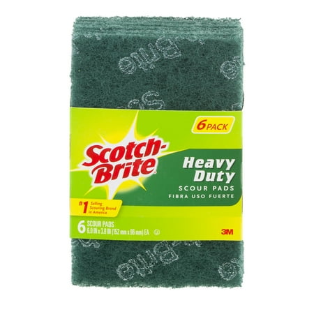 Mesh Scour Pad - Scotch-Brite Heavy Duty Scour Pad, 6 Count