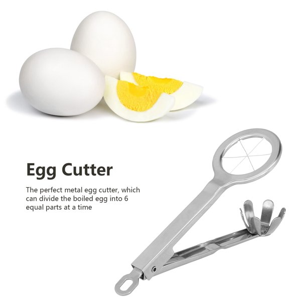 FitBest Stainless Steel Hexagonal Egg Cutter Egg Fancy Egg Splitter