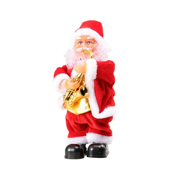 Ounona Dancing Singing Santa Claus Christmas Toy Doll Battery Operated Musical Moving Figure Holiday Decoration Saxophone Walmart Com Walmart Com