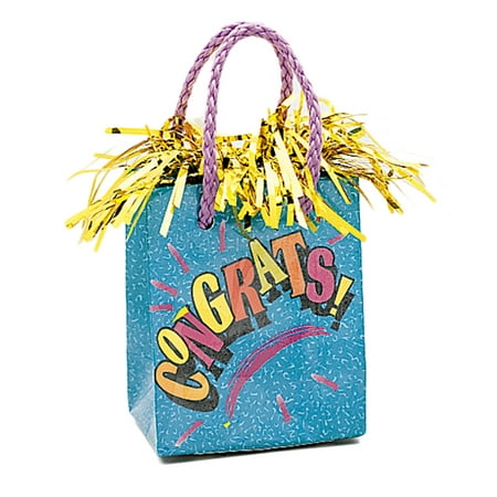 - Unique Congrats Grad Gift Bag Graduation Centerpiece 4.5'' Balloon Weight