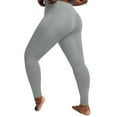 thumbnail image 5 of Admvng Leggings for Women Solid Plus with Pocket Elastic High Waist Leggings, Size XL-5XL, 5 of 6