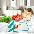 thumbnail image 3 of STUDIO CALIFORNIA 112065.03 Studio California Jordana Cutlery Knife & Cutting Board Set in Turquoise Floral Pattern - 3 Piece, 3 of 5
