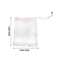 Luxcidy 10pcs Fruit Protection Bags, 5.9"x5.9" Garden Netting pest Barrier Tomatoes Protection Bags Large Size Nylon Mesh Reusable Fruit Bags for Protecting Fruits Vegetables