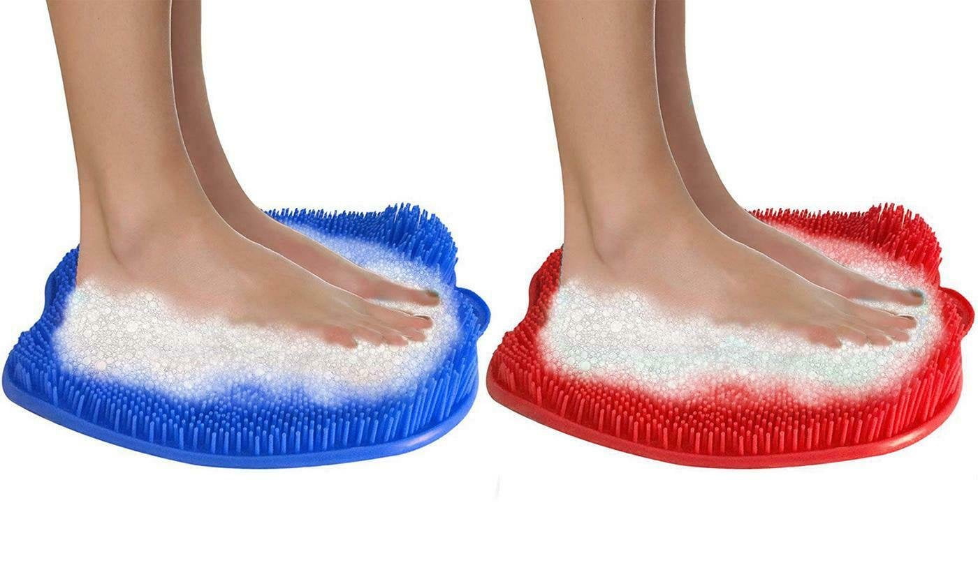 Shower Foot Massaging Cleaner NoSlip Spa Scrubber Washer Mat