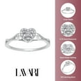 thumbnail image 5 of 1/10 cttw Diamond Heart 925 Sterling Silver Ring Size 9, 5 of 7