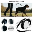 thumbnail image 4 of Retractable Dog Leash with Chew Proof Cable,16Ft Heavy Duty Dog Leash for Small Medium Large Dogs up to 110lbs(16ft+LED+White), 4 of 7