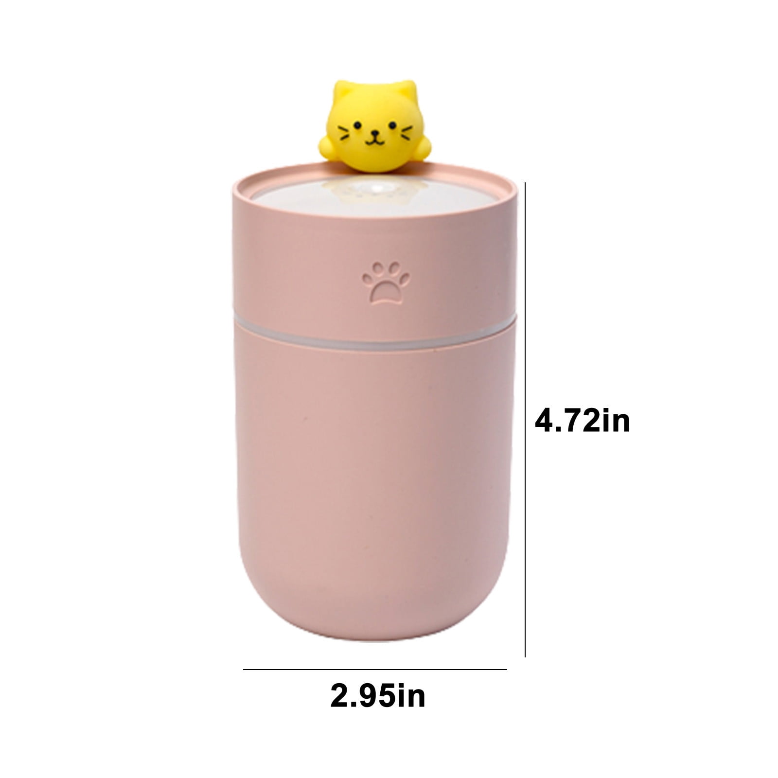 Uandlove Small Humidifiers for Bedroom Cute Mini Humidifier- Mini Cool Mist Humidifier For Kids Bedroom Small Humidifier For Desk & Plants & Office With USB Quiet Pink
