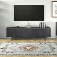 thumbnail image 2 of Evelyn&Zoe Whitman Rectangular TV Stand for TV's up to 75", Charcoal Gray, 2 of 5