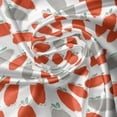 thumbnail image 5 of Ambesonne Fruits Valance Pack of 2, Sketchy Style Apples Motif, 54"X12", Pale Grey Teal Scarlet, 5 of 5