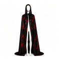thumbnail image 6 of Jiibva Halloween Bloody Cape Horror Blood Stain Costume Cloak Vampire Zombie Black 130x110cm, 6 of 7