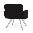 thumbnail image 3 of Willow Lounge Lobby Reception Waiting Bariatric Chair / Silver Steel / Black, 3 of 5