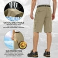 thumbnail image 4 of Jessie Kidden Hiking Cargo Shorts for Men Outdoor Lightweight Quick Dry Water Resistant Casual Fishing Work Shorts with Pockets, 4 of 9