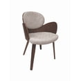 thumbnail image 1 of Silla Ocasional Senara Gris con Patas Nogal | Sillón Decorativo Moderno para Sala Terzetto, 1 of 3