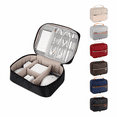 thumbnail image 3 of Electronic Bag Travel Cable Accessories Bag Waterproof Double Layer Electronics Organizer Portable Storage Case for Cable, Cord, Charger, Phone, Adapter, Hard Drives, Beige, 3 of 4