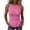 Pink(Tank Top), variant on GUACER Summer Tank Tops for Women Crew Neck Ribbed Knit Slim Fit Sleeveless Casual Basic Cami Tops