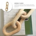 thumbnail image 5 of Rustic Wooden Chain Link Decor, Farmhouse Style Wood Chain Ornament for Home Decoration, 5 of 5