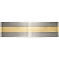 thumbnail image 3 of Titanium/14K Titanium Brushed With 14K Yellow Inlay 6mm Flat Band (Size 13) Made In China tb217-13, 3 of 5