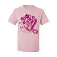 thumbnail image 2 of Wild Bobby Breast Cancer Awareness Flowers Breast Cancer Awareness Men Tee, Light Pink, Small, 2 of 6
