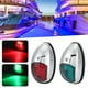 thumbnail image 5 of Luz LED de navegación marina de 12V, resistente al agua, estribores verdes, lámpara de Puerto roja, montaje lateral para barco de 20m como máximo, 5 of 13