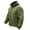 a-Green32897, variant on Men's Coat Solid Color Plush Hooded Jacket Long Sleeve Zipper Warm Windproof Coat For Outdoor Hiking Camping Daily Casual Wear Cozy Outerwear
