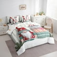 thumbnail image 3 of jejeloiu Cartoon Gnome Bedding Comforter Set 7pcs,Old Barn Door Queen Bedding Sets,Merry Christmas Queen Sheet Sets,Luxury Bedroom Decor Reversible, 3 of 8
