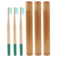 thumbnail image 1 of ColoMX Cepillos de dientes desechables Kit de tubos de bambú Cepillos de dientes de bambú degradables Color aleatorio, 1 of 8