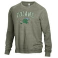 thumbnail image 2 of Men's Alternative Apparel Heathered Green Tulane Green Wave The Champ Raglan Pullover Sweatshirt, 2 of 3