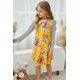 thumbnail image 3 of ABPHQTO Vestido corto de manga rayada floral amarillo Spring Fling para mujer para niños, 3 of 5