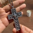 thumbnail image 2 of CROPD Squids Necklace Game, Thanos Necklace, Cross-Shaped Necklaces with Secret Compartment, Squid Thanos game cross Pendant Necklaces, Stainless steel material, No Gemstone, 2 of 6