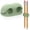 Green, variant on Silicone Dual-Hole Pen Rest - 2-Hole Desk Pencil Stand - Flexible Desk Organizer - Black