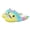 Yellow Green Pink, variant on Unisex Rainbow Shark Slide Sandals, Lightweight Non-Slip Casual Summer Slides