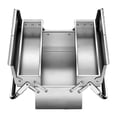 thumbnail image 2 of davian Tool Box Fold Out Storage Case Organizer Stainless Steel Chest Suitcase Handle Lock Secure MultiFunction Tray Suitable for home garage equipment storage Double layer, 2 of 8