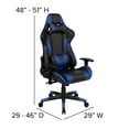 thumbnail image 6 of Flash Furniture Optis Black Gaming Desk and Blue Reclining Gaming Chair Set with Cup Holder, Headphone Hook, and Monitor/Smartphone Stand, 6 of 12