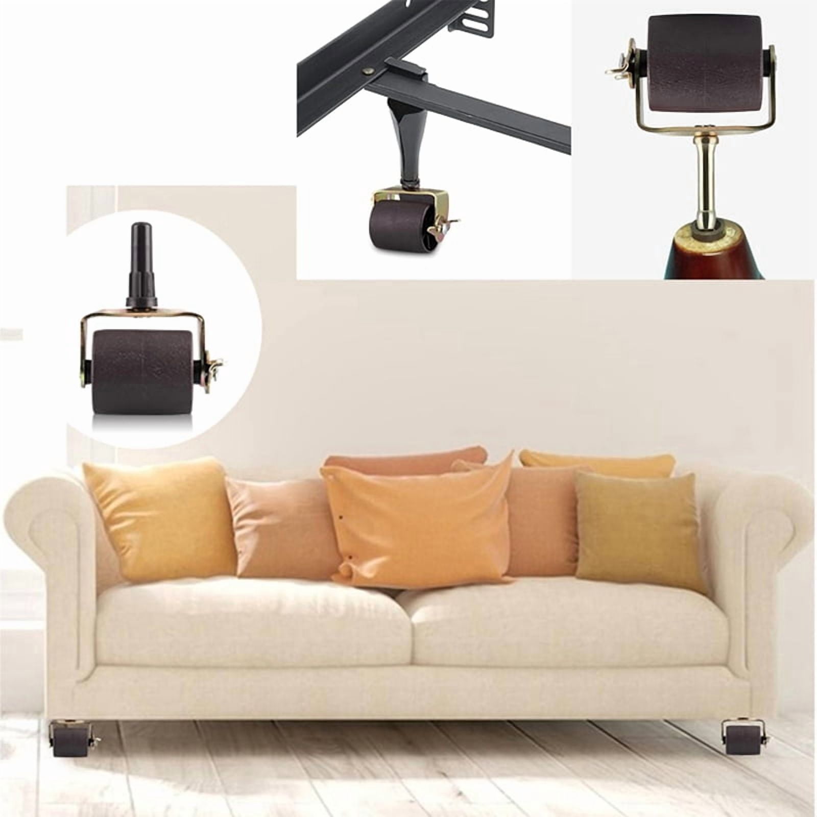 Bed Casters, Bed Frame Wheels Rollers for Bed Replacement Parts Heavy Capacity Bed Roller Wheels with Brakes