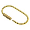 thumbnail image 3 of 2pcs Oval Tornillo Bloqueo Mosquetón Llavero Llavero Llavero Durable Latón Organizar, 3 of 8