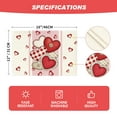 thumbnail image 2 of Sm:)e Heart-Shaped Buttons Valentine's Day Placemats Set of 4, 12x18 Inch, 2 of 7