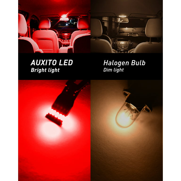 AUXITO 194 LED Light Bulb 6000K White 168 2825 W5W T10 Wedge 24