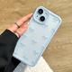 thumbnail image 3 of Funda de teléfono con lazo pequeño azul 14/13 para iPhone 15 Pro Max 12/11, fundas protectoras transparentes para teléfono móvil Xr/xs, 3 of 5