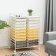 thumbnail image 2 of Carro con 20 Cajones con ruedas Costway Multiuso Organizador Herramientas 64 x 39 x 88 cm amarillo, 2 of 10
