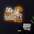 thumbnail image 3 of Handmadetneonsign Let's Get Nashty Guitar Led Sign, Cowboy Hat Guitar Neon Sign, Guitar Led Light, 3 of 5